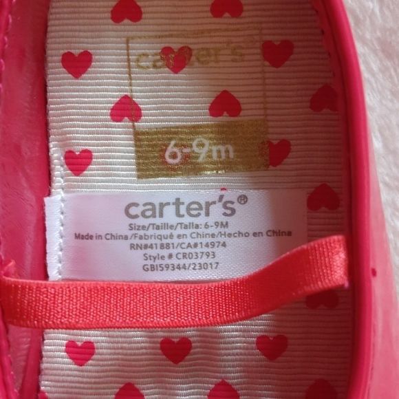 Carter's - Baby Size 6-9 months - Pink - Flats - Picture 2 of 7
